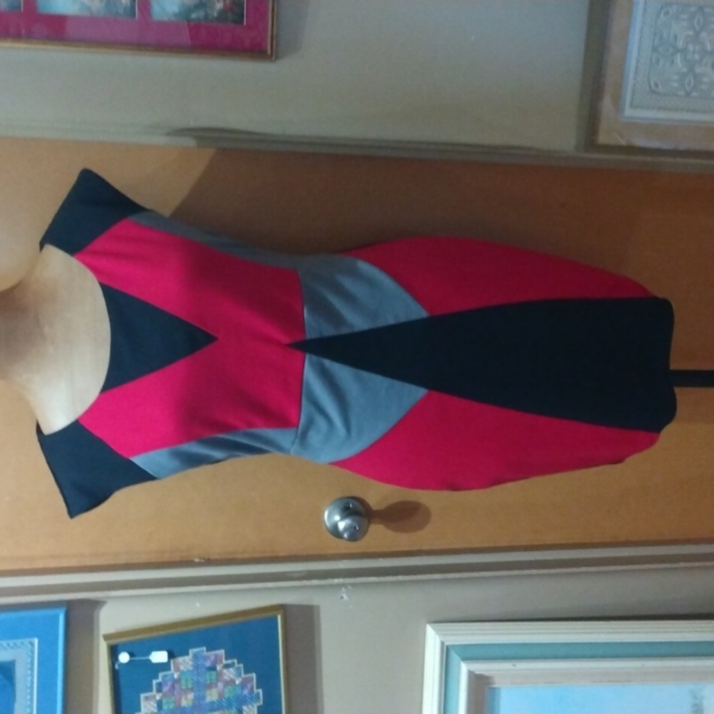 Just for wraps color block dress